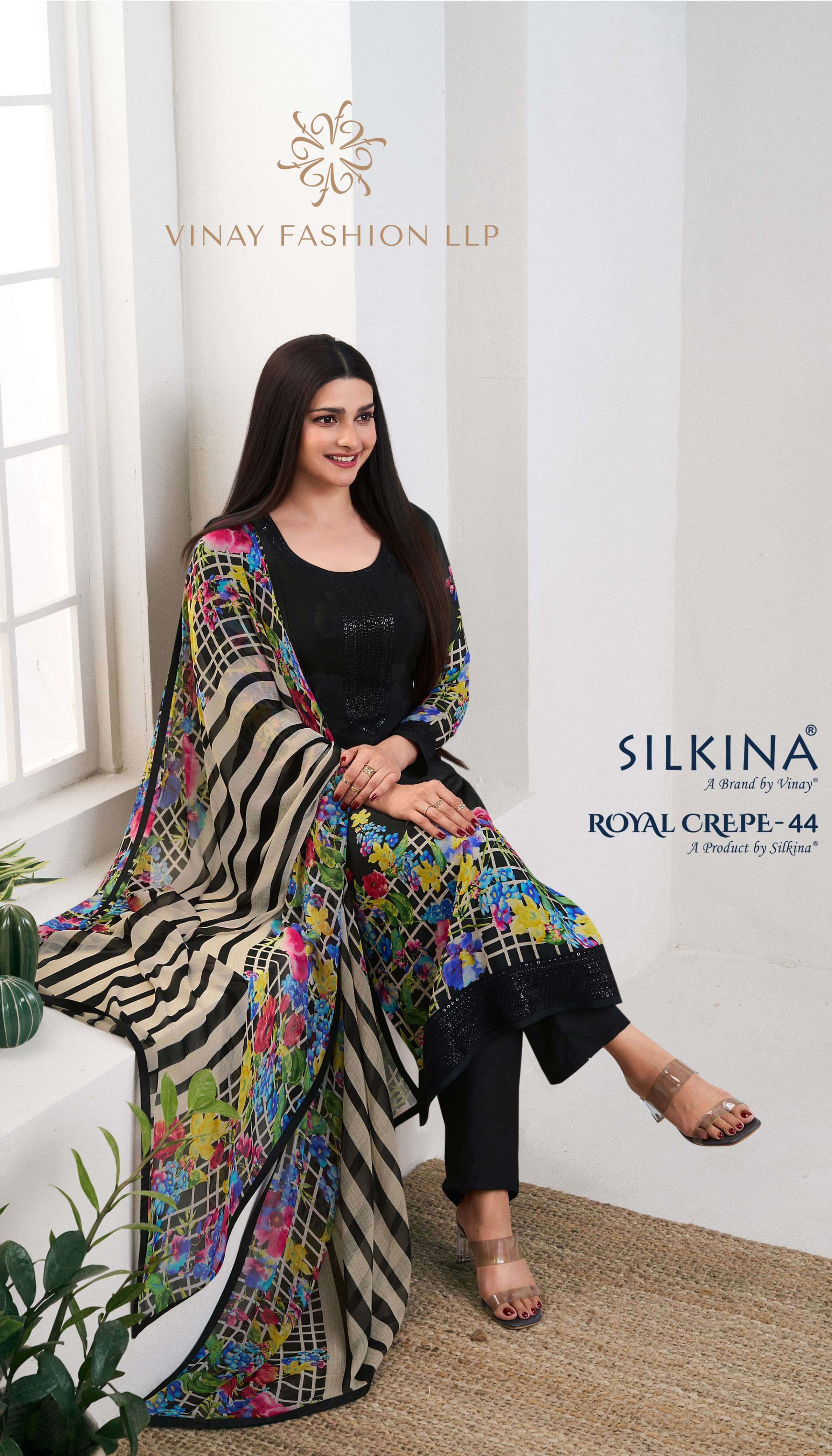 SILKINA ROYAL CREAP 44 BY VINAY BUY WHOLESALE RATE