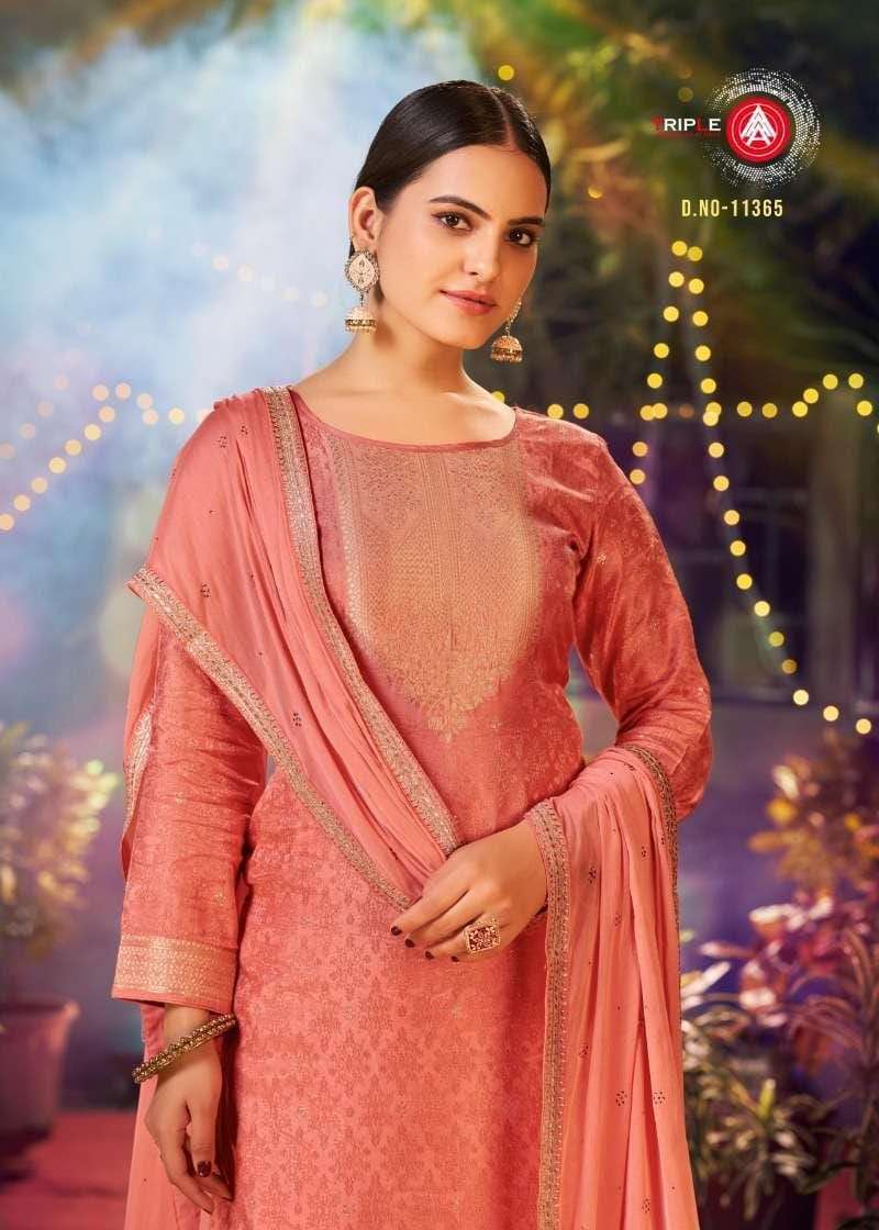 TRIPLE AAA JALWA MUSLIN JACQUARD DRESS ONLINE DEALER SURAT