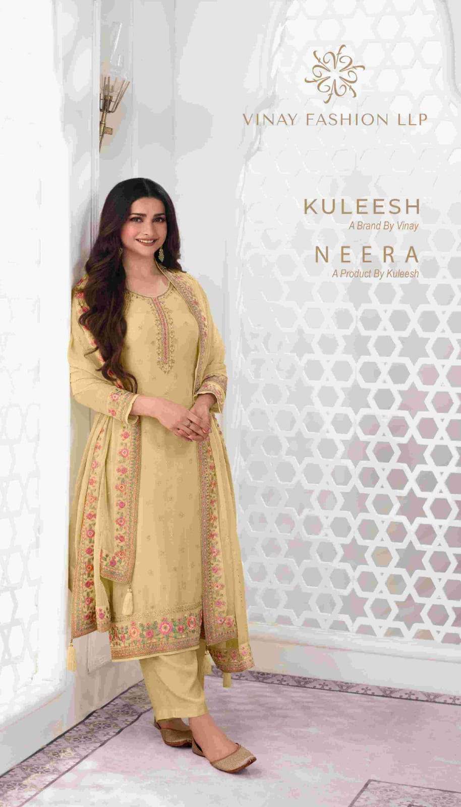 VINAY FASHION KULEESH NEERA BRANDED DESIGNER SUIT WHOLESALER IN SURAT