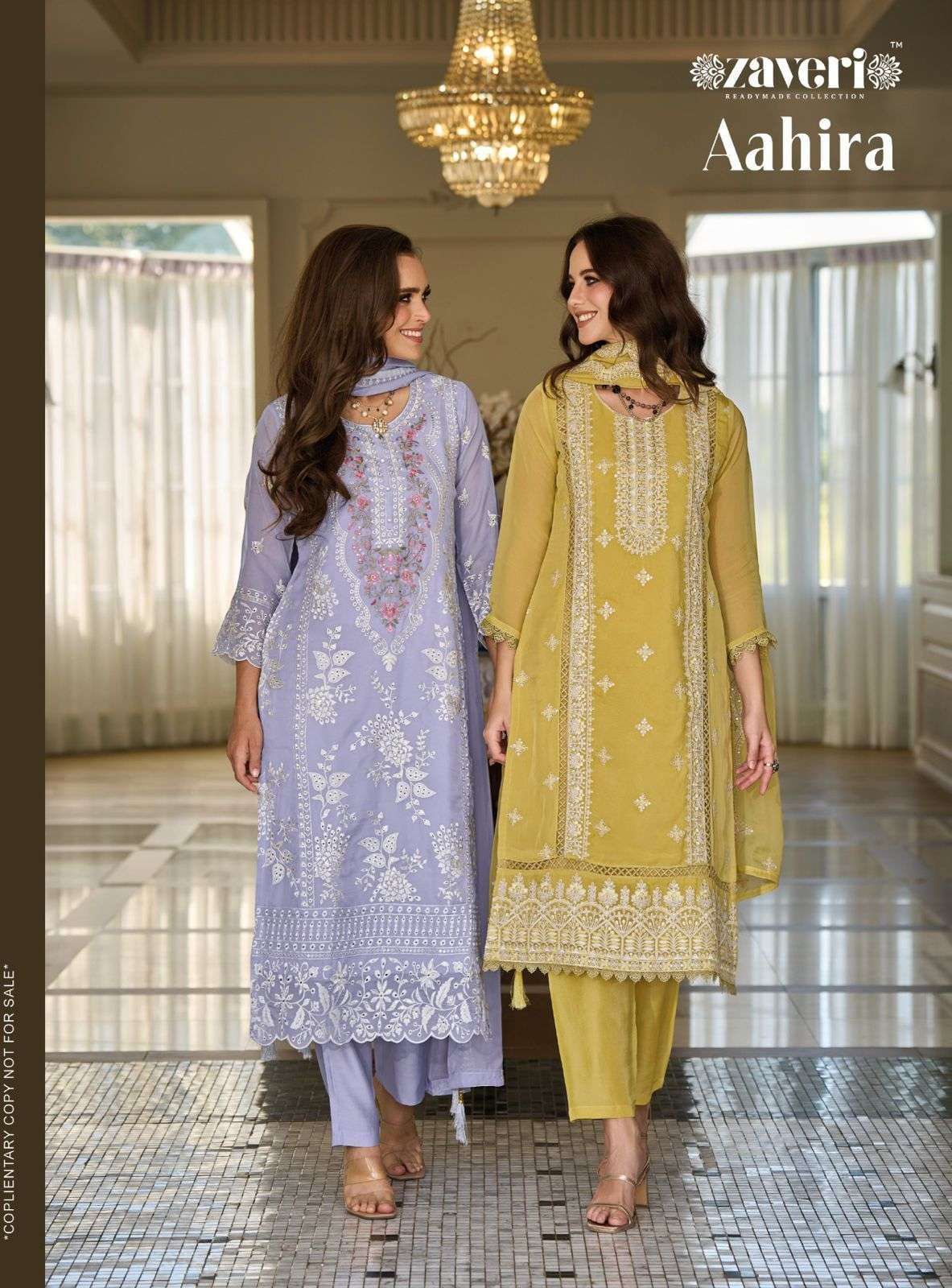 ZAVERI AAHIRA ORGENZA READYMADE COLLECTION 2024 