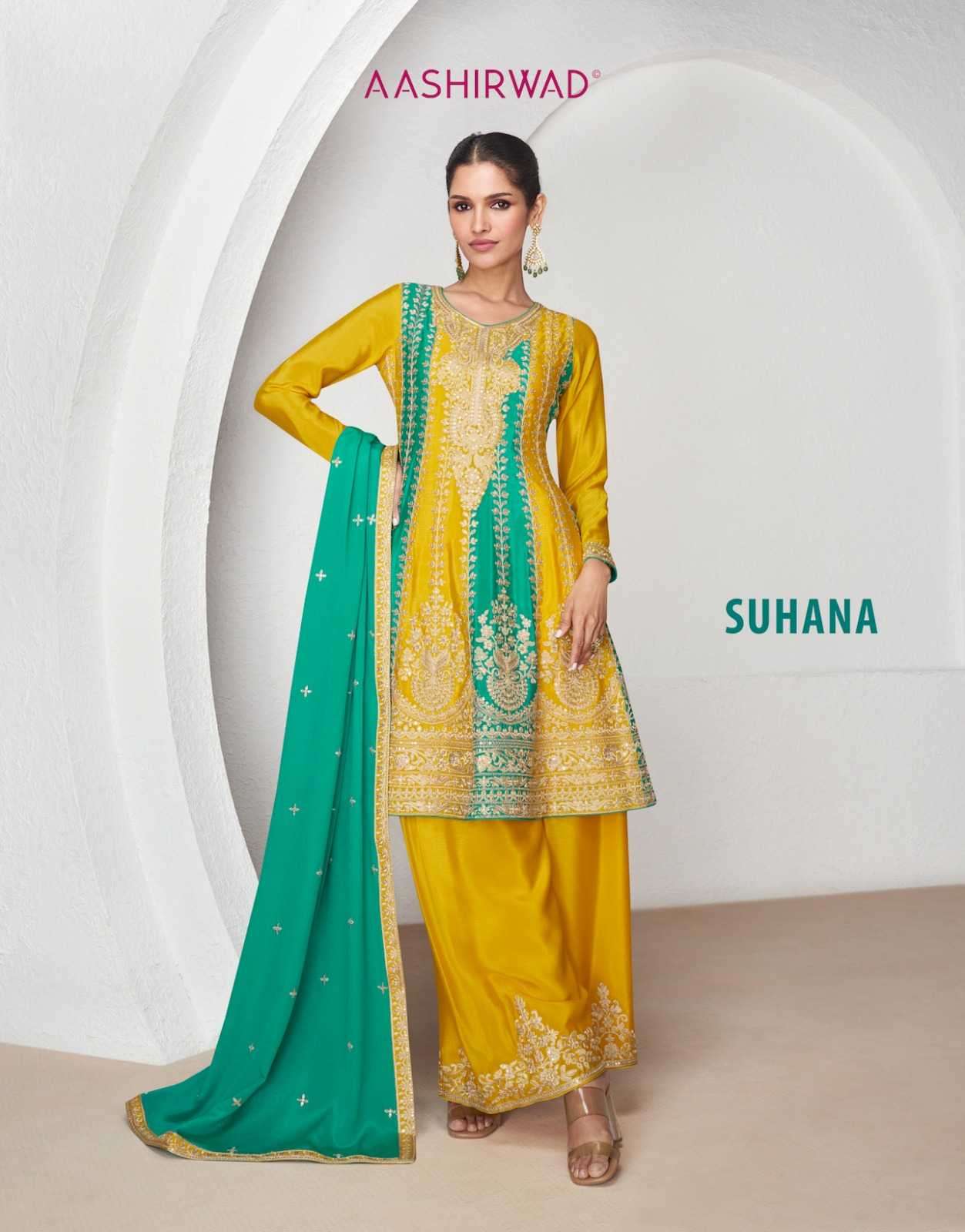 AASHIRWAD SUHANA 9922 TO 9923 READYMADE PLAZOO COLLECTION 