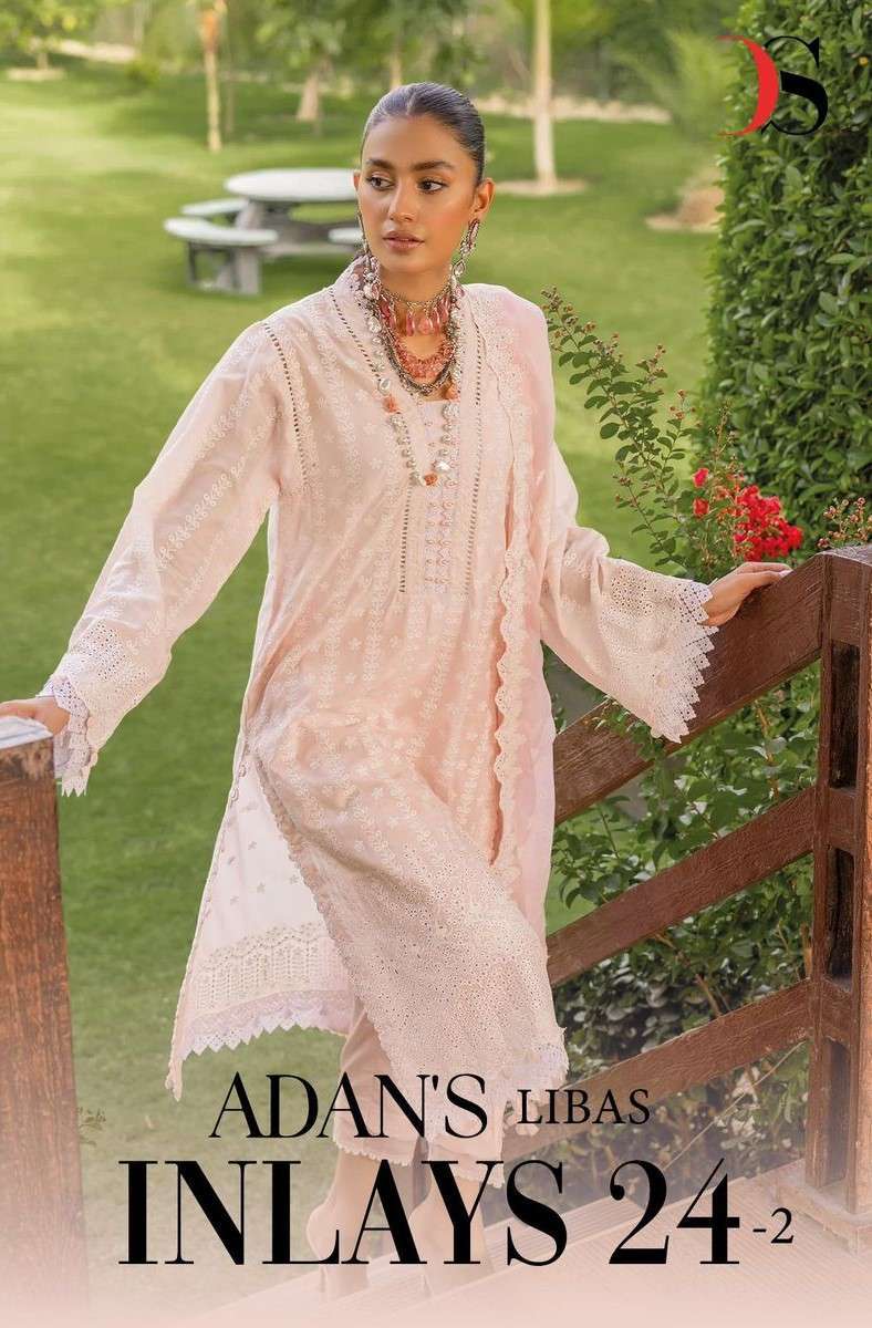 ADAN LIBAS INLAYS 24-2 by DEEPSY SUITS COTTON PAKISTANI DRESS