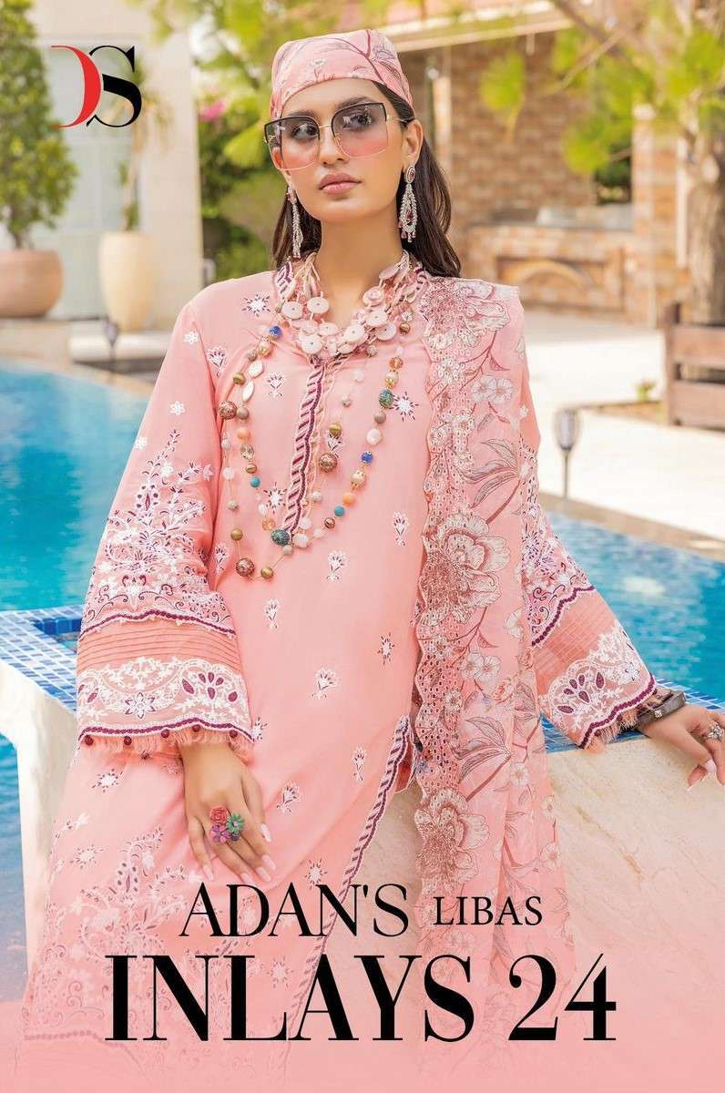 ADAN LIBAS INLAYS 24 BY DEEPSY LATEST PAKISTANI LAWN CATLOGS