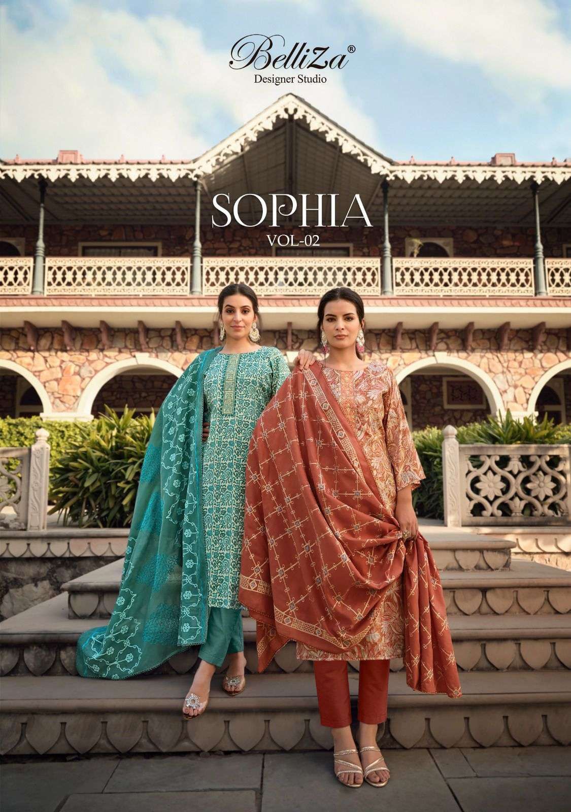 BELLIZA SOPHIA VOL 2 COTTON DIGITAL PRINT MALMAL COTTON DUPPTA 