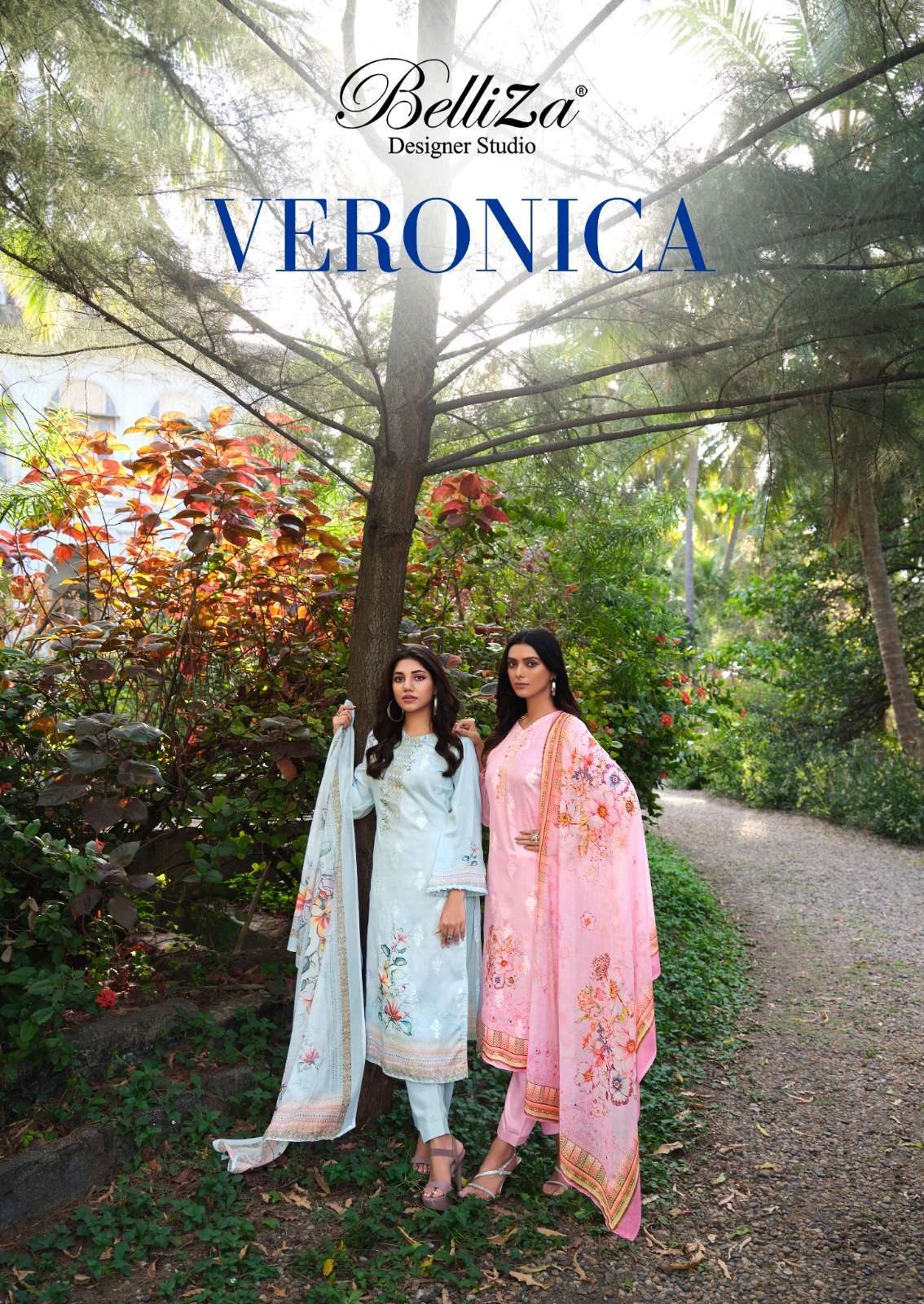 BELLIZA VERONICA LADIES COTTON SUIT SUMMER CATALOGUE