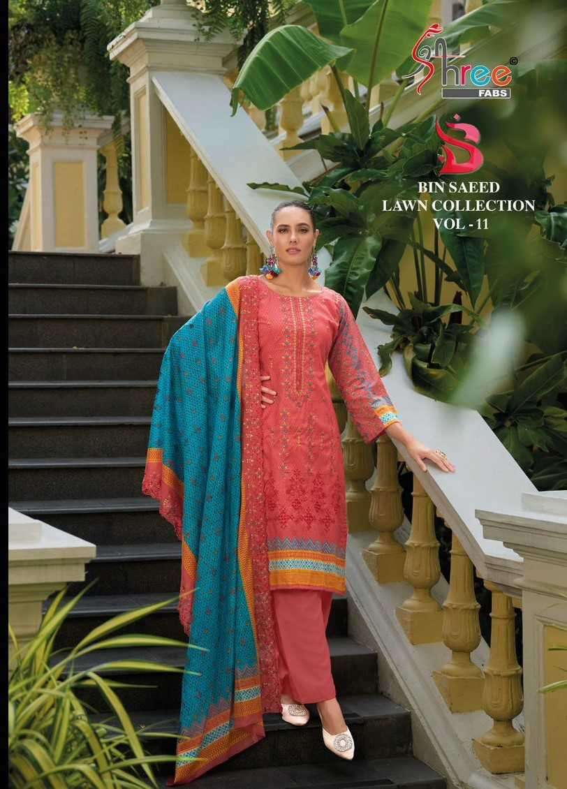 BIN SAEED LAWN COLLECTION VOL-11 BY SHREE FABS BUY WHOLESALE