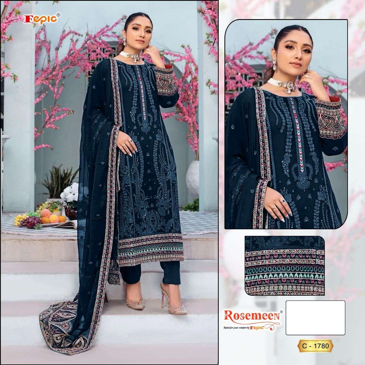 FEPIC C1780 ROSEMEEN LATEST PAKISTANI SUIT ONLINE DEALER