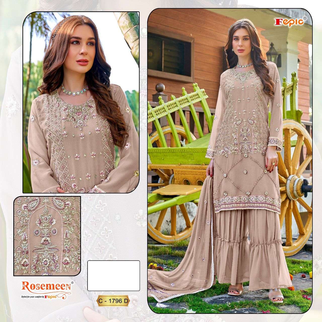 FEPIC C1796 ROSEMEEN LADIES PAKISTANI DRESS DEALER