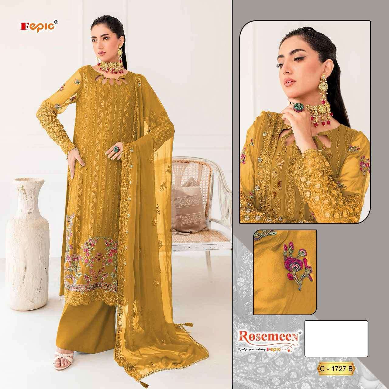 FEPIC ROSEMEEN C1727 GEORGETTE PAKISTANI DRESS ONLINE 