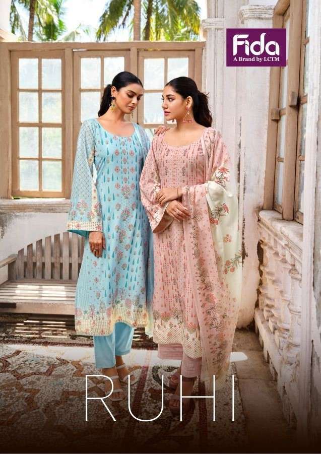 FIDA RUHI SUMMER KASHMIRI SUIT FIDA NEW CATALOGUE