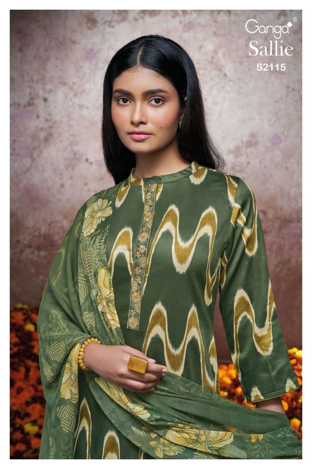 GANGA FASHION  SALLIE 2115 PRIMIUM COTTON SILK PURE DUPPTA LADIES COLLECTION