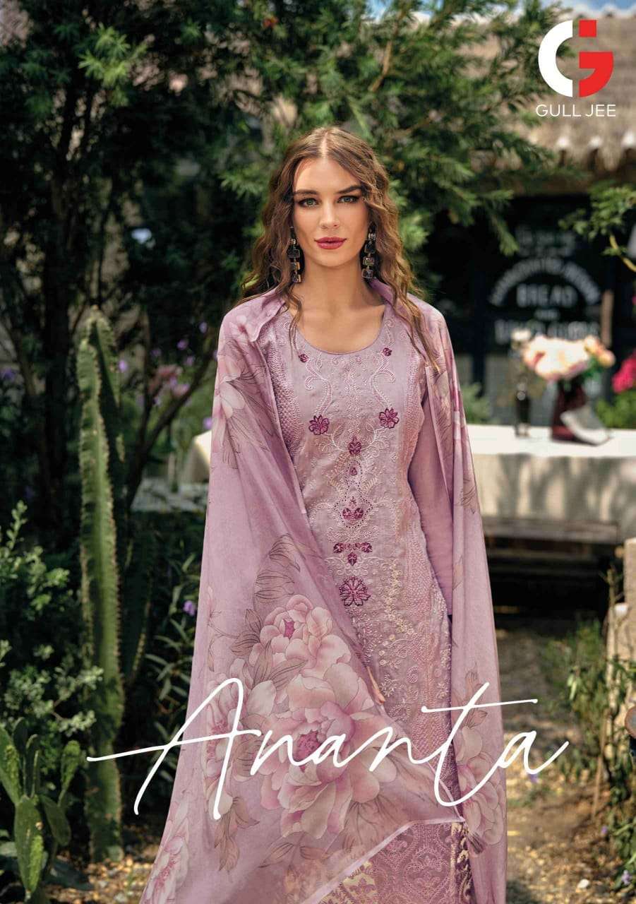 GULLJEE ANANTA 1001-1006 SERIES SEAMER SILK PAKISTANI DRESS