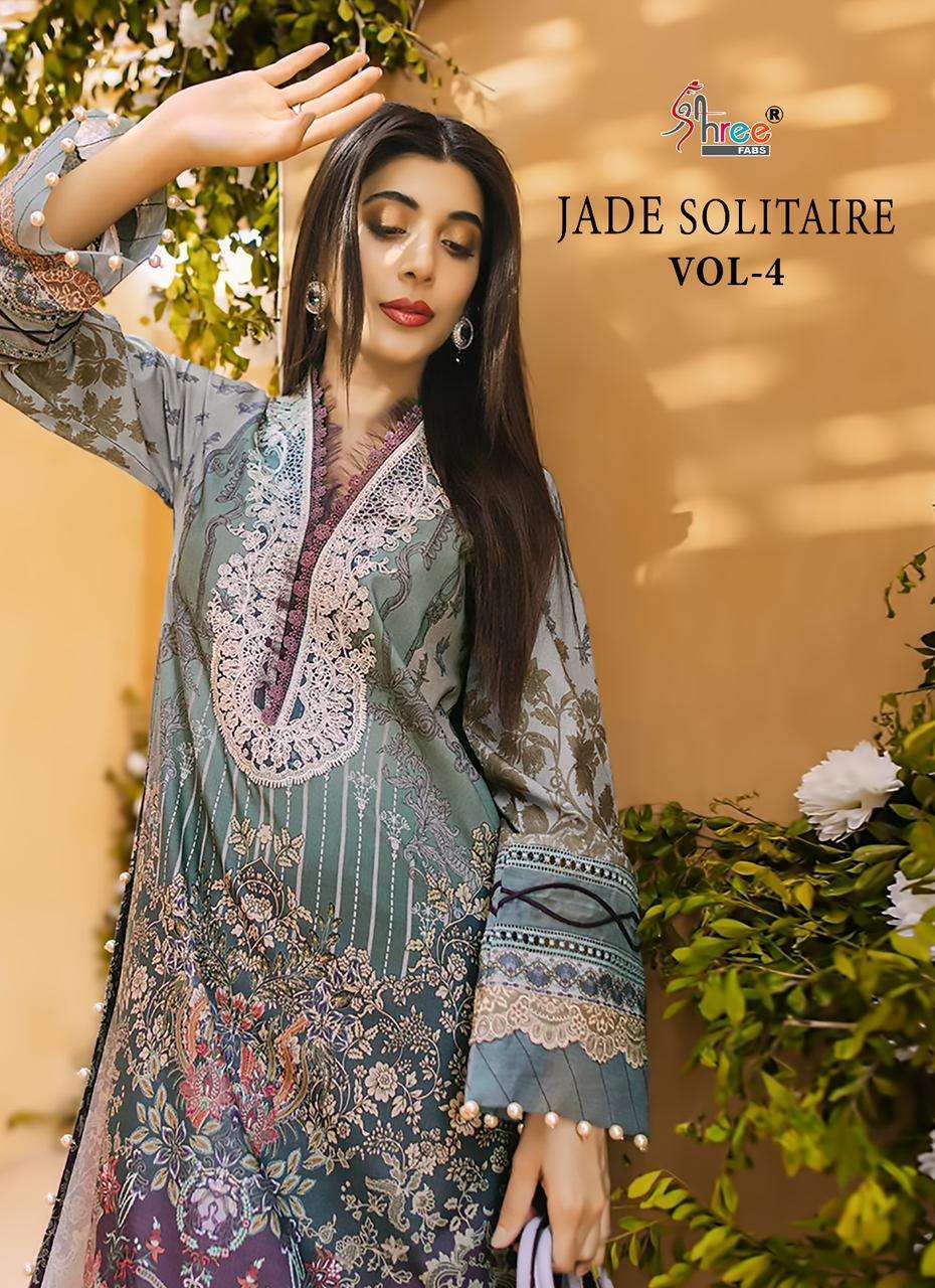 JADE SOLITAIRE VOL 4 BY SHREE FABS PAKISTANI COTTON SUIT