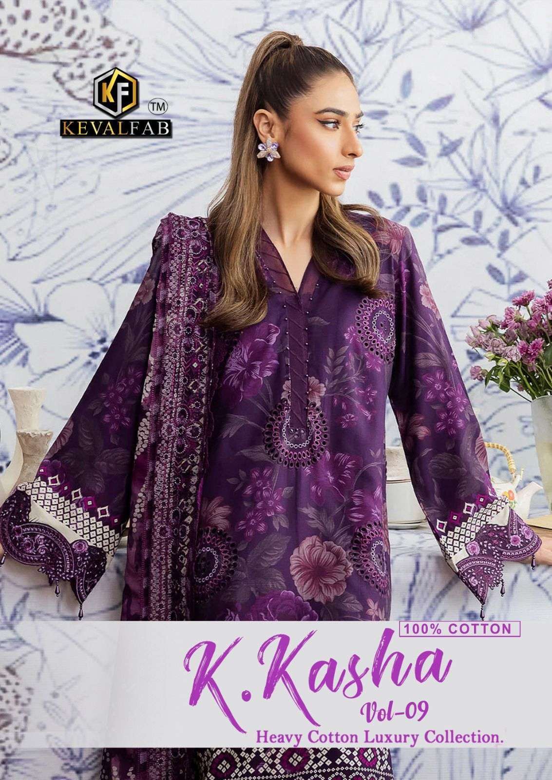 KEVAL FAB K KASHA VOL 9 WHOLESALE PRICE SUPPLIER