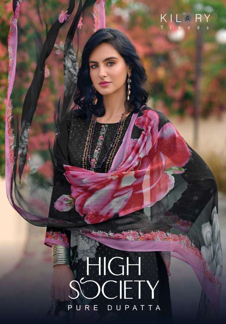 KILORY TRENDZ HIGH SOCIETY LAWN COTTON PYOR DUPPTTA CATALOGUE