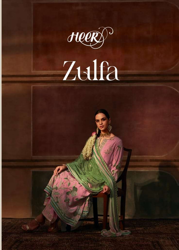 KIMORA HEER ZULFA MUSLIN LADIES SUIT LATEST CATALOUGE