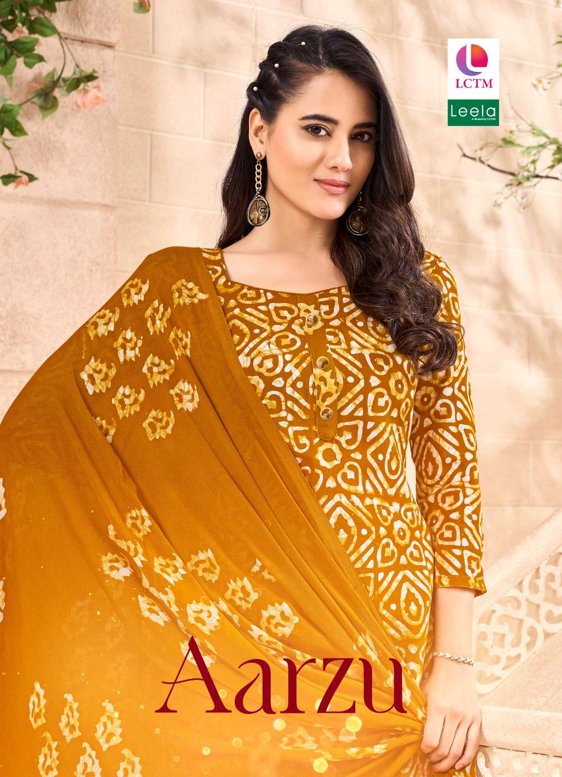 LEELA AARZU COTTON BATIC DRESS MATERIAL 