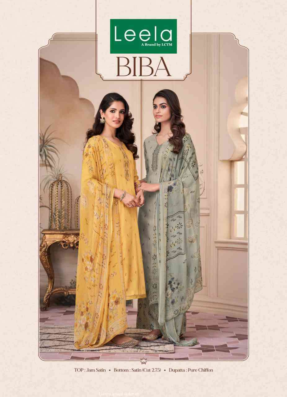 LEELA BIBA SATIN COTTON SUIT BUY WHOLESALE