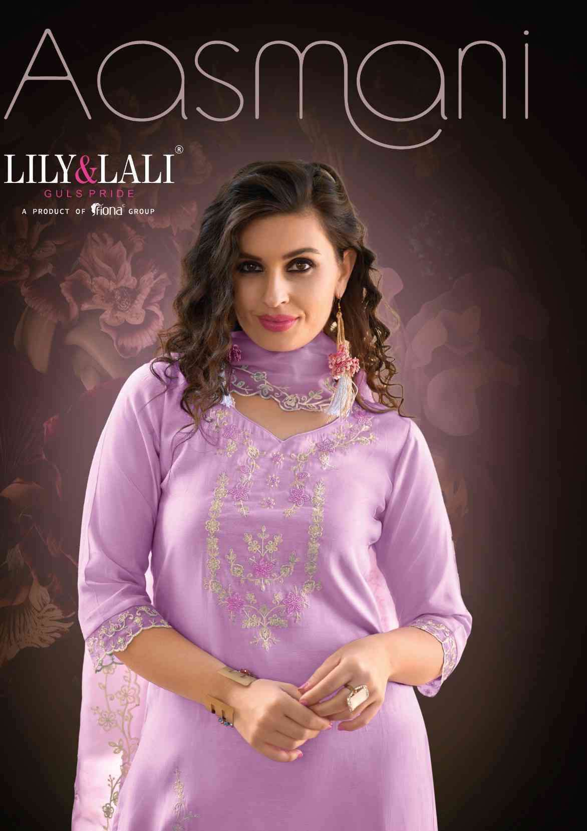 LILY AND LALI AASMANI SILK READYMADE LADIES COLLECTION 2024