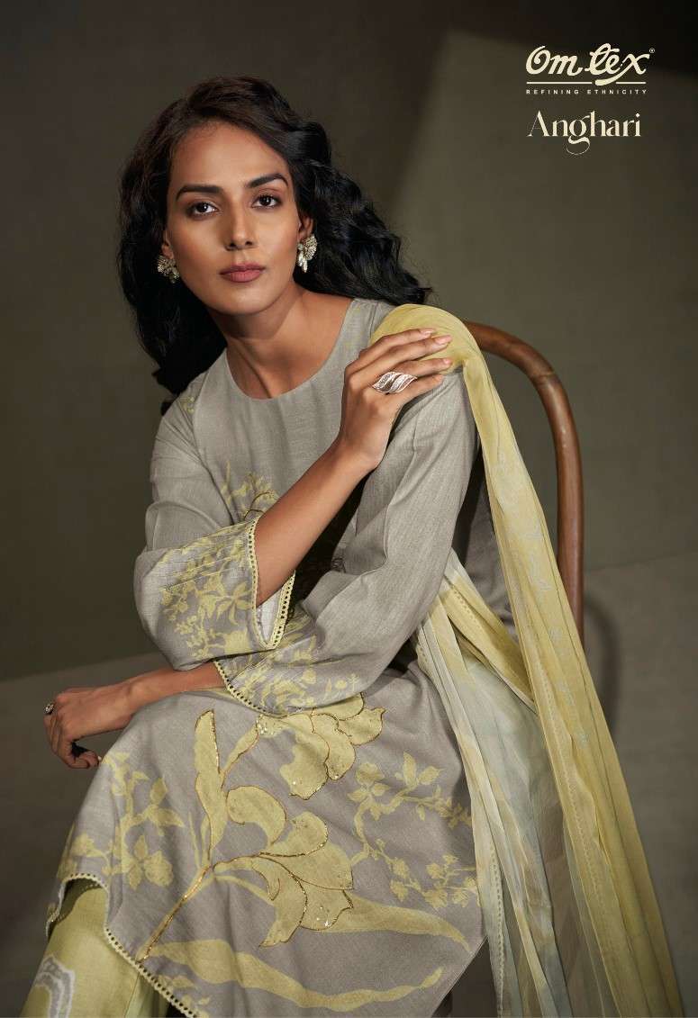 OMTEX ANGHARI LINEN COTTON PYOR DUPPTTA CATALOGUE