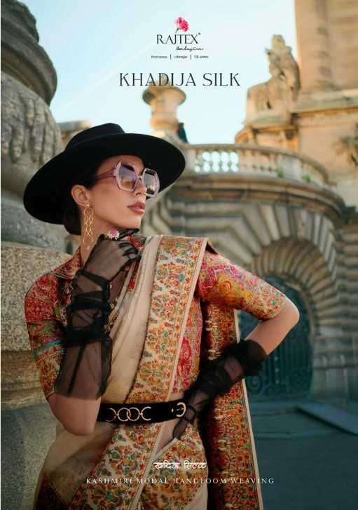 RAJTEX   KHADIJA JACQUARD WEAVING KANI SAREE NEW DESIGN