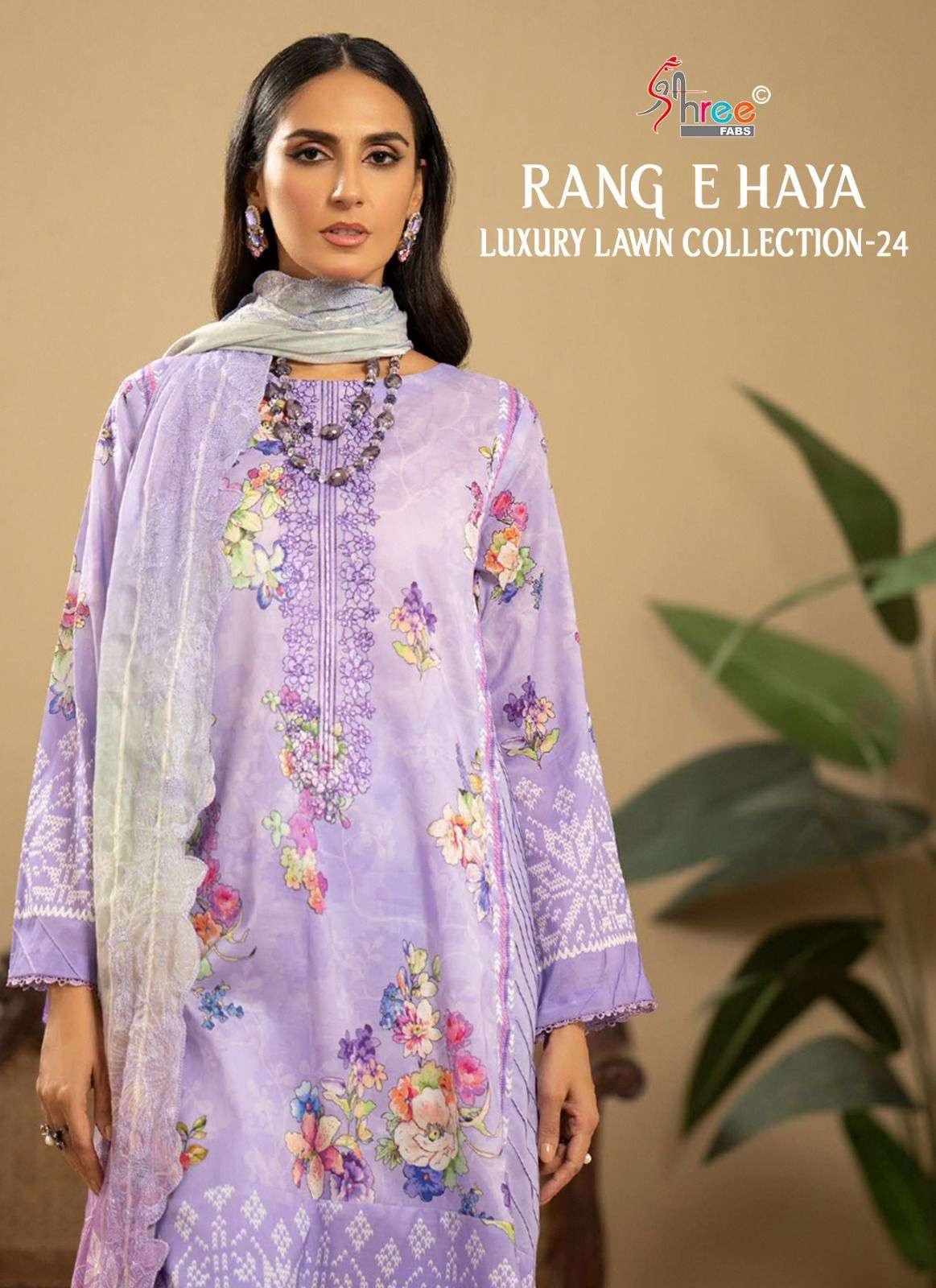 RANG E HAYA LUXURY LAWN COLLECTION VOL-01 BY SHREE FABS BUY WHOLESALE