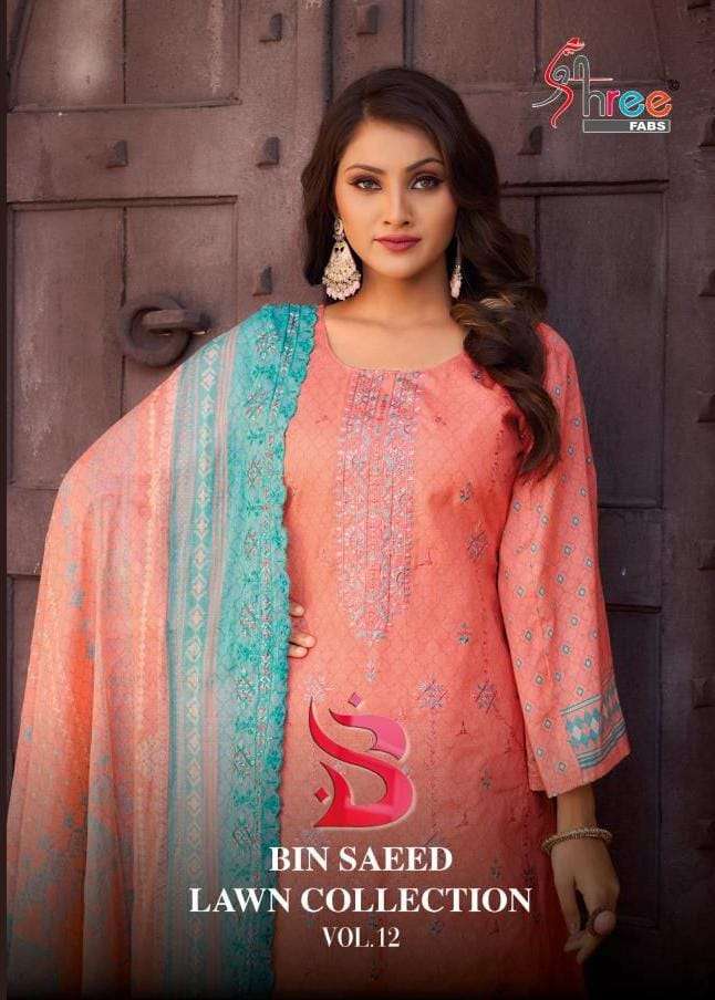 SHREE FABS BIN SAEED LAWN COLLECTION VOL-12 BUY WHOLESALE