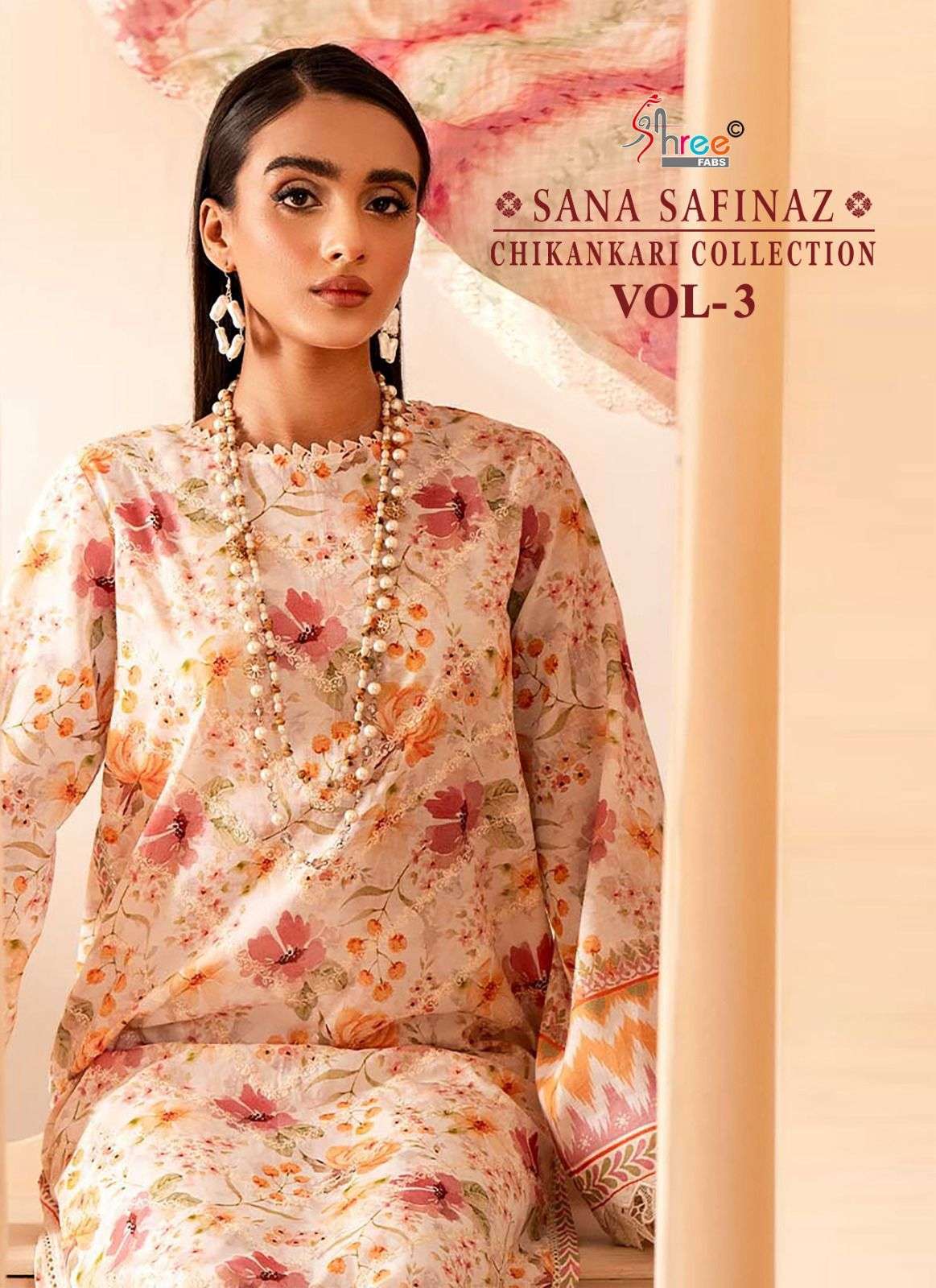 SHREE FABS SANA SAFINAZ CHIKANKARI COLLECTION VOL-3 ONLINE BEST RATE