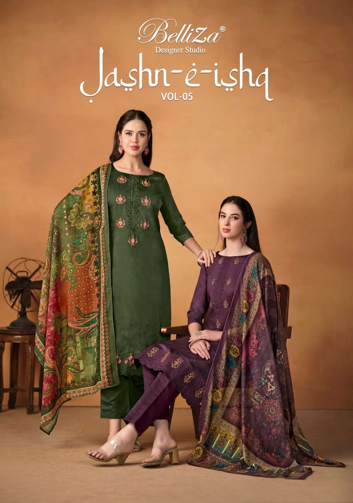 BELLIZA JASHN-E-ISHQ VOL 5 CATALOUGE BUY WHOLESALE