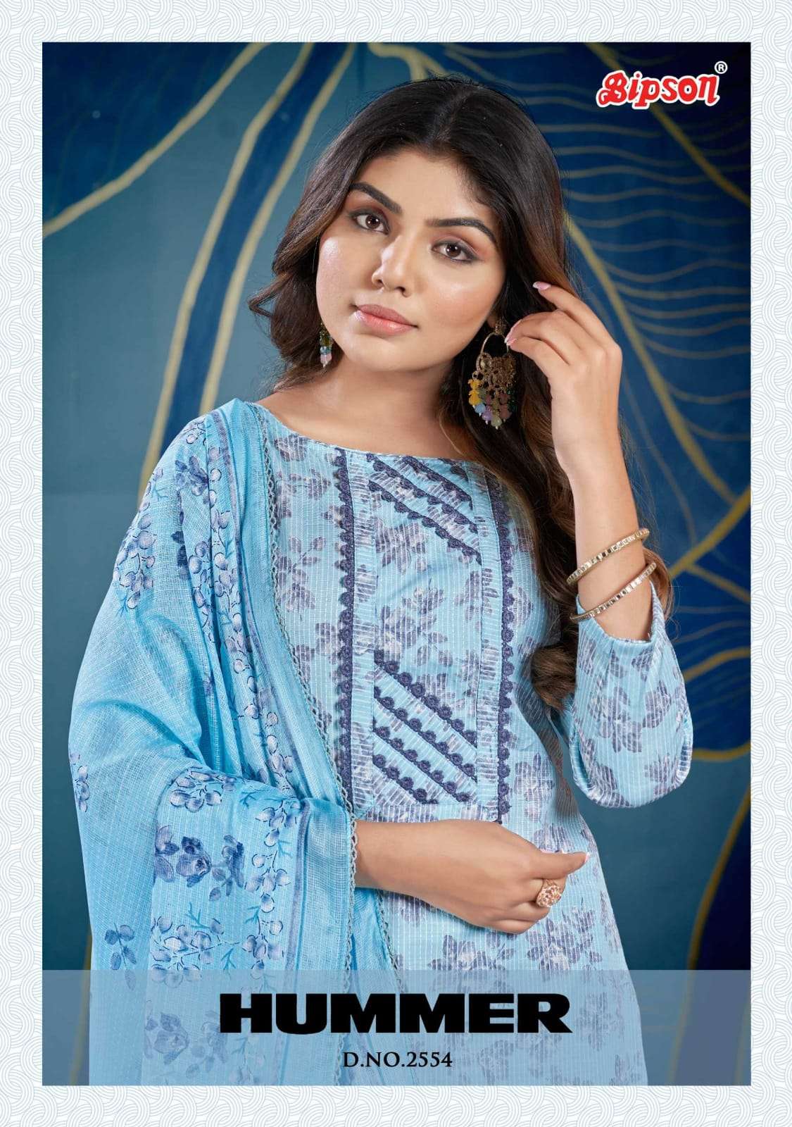 BIPSON HUMMER 2554 FANCY SUMMER COTTON WERA DRESS SUPPLIER SURAT