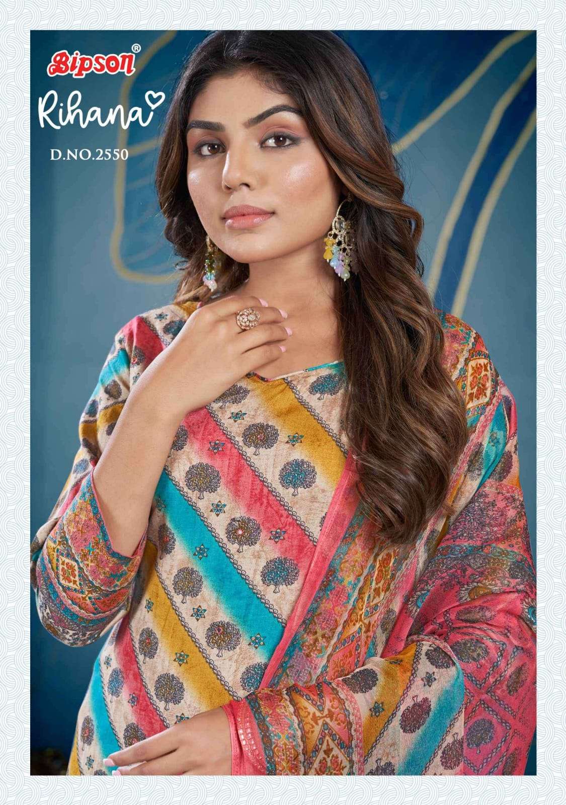 BIPSON RIHANA - 2550 COTTON JAM SATIN PYOR DUPPTA ONLINE DEALER SURAT