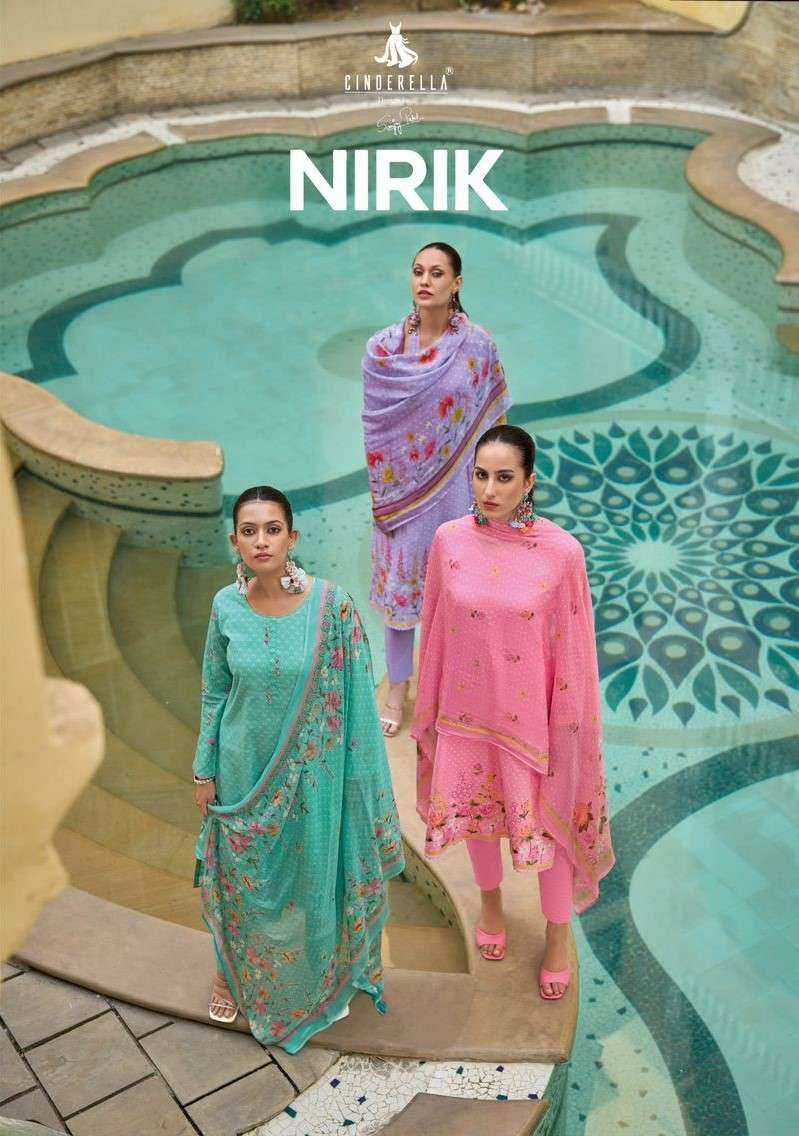 CINDERELLA NIRIK LINEN COTTON LADIES SUIT CATALOUGE 