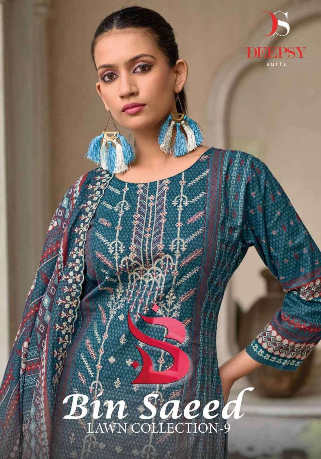 DEEPSY BIN SAEED-9 by DEEPSY PAKISTANI COTTON MALMAL DUPPTA