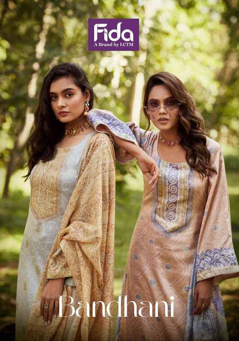 FIDA Bandhani  COTTON SUMMER SUIT FIDA NEW CATALOUGE