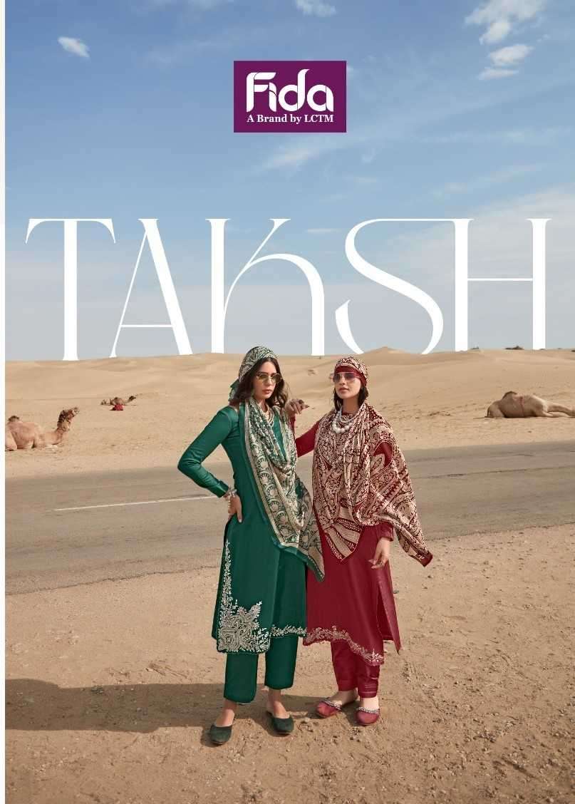 FIDA TAKSH COTTON SATIN SUMMER SUIT FOR WOMEN 