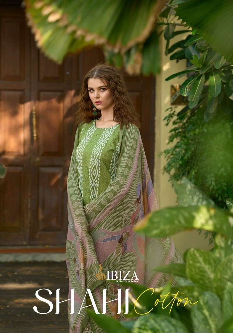 IBIZA SHAHI COTTON LAWN COTTON DIGITAL PRINT LADIES SUMMER SUIT