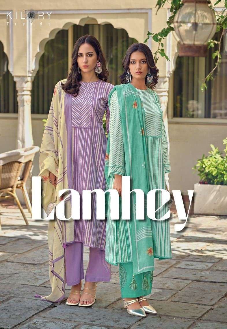 KILORY LAMHEY LAWN COTTON DIGITAL PRINT SUIT WHOLESALER SURAT