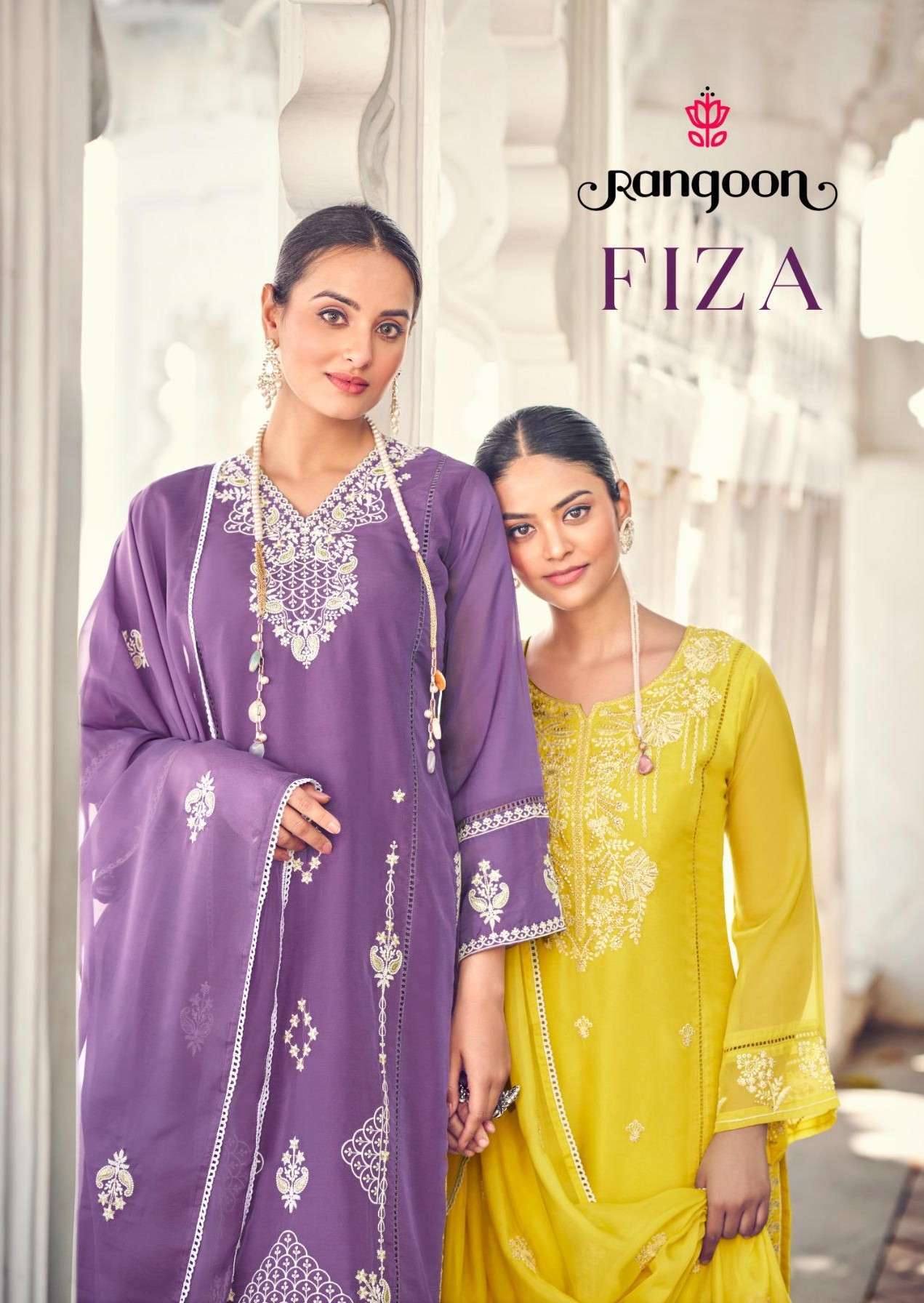 RANGOON FIZA ORGENZA READYMADE LADIES SUIT SUPPLIER