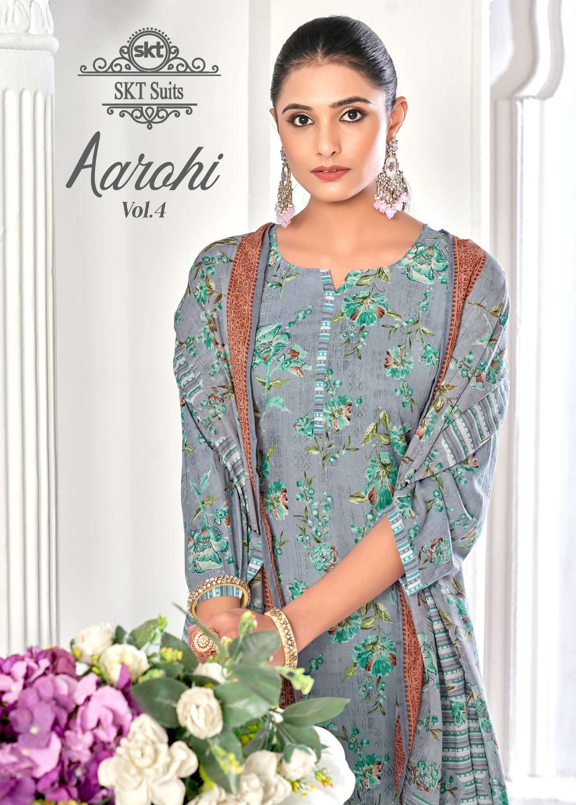 SKT AAROHI VOL 4 COTTON SUMMER LADIES DRESS BUY WHOLESALE