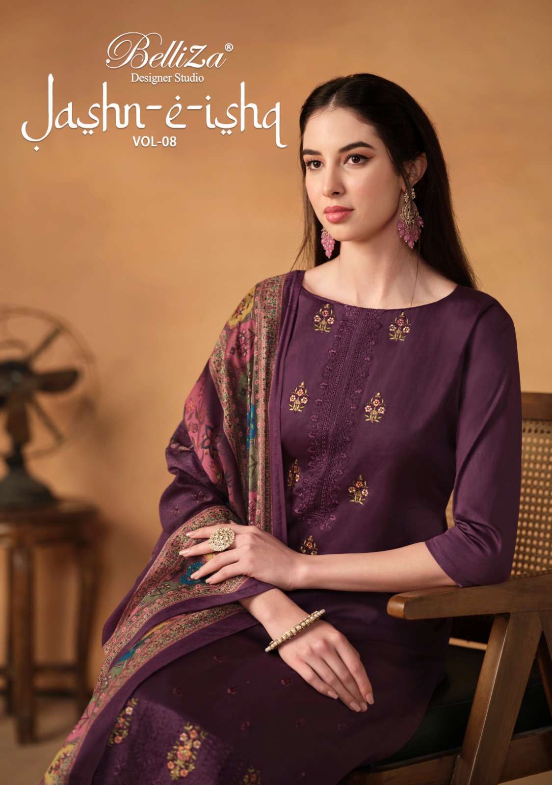 BELLIZA JASHN-E-ISHQ VOL 8 COTTON SUIT SET BUY WHOLESALER SURAT