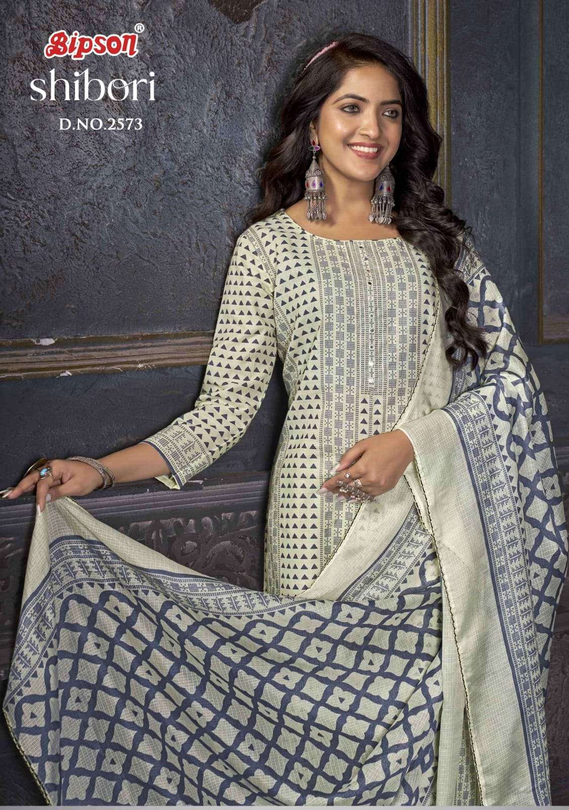 BIPSON SHIBORI -  2573 COTTON PRINT KOTA CHEX DUPPTA SUMMER SPECIAL LADIES SUIT SURAT