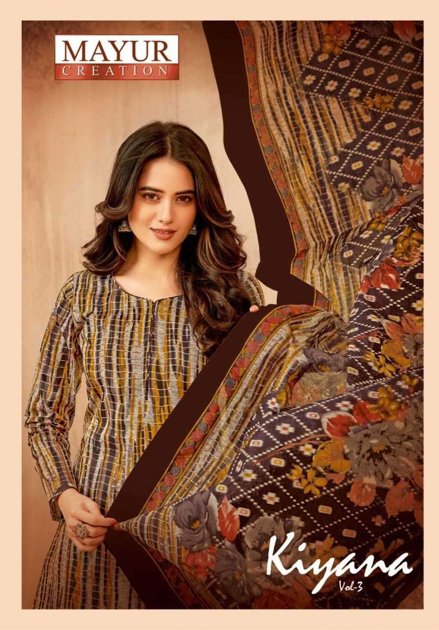 MAYUR CREATION kiyana vol 3 REDAYMADE COTTON PRINTED DRESS SET  ONLINE SET TO SET DEALER SURAT