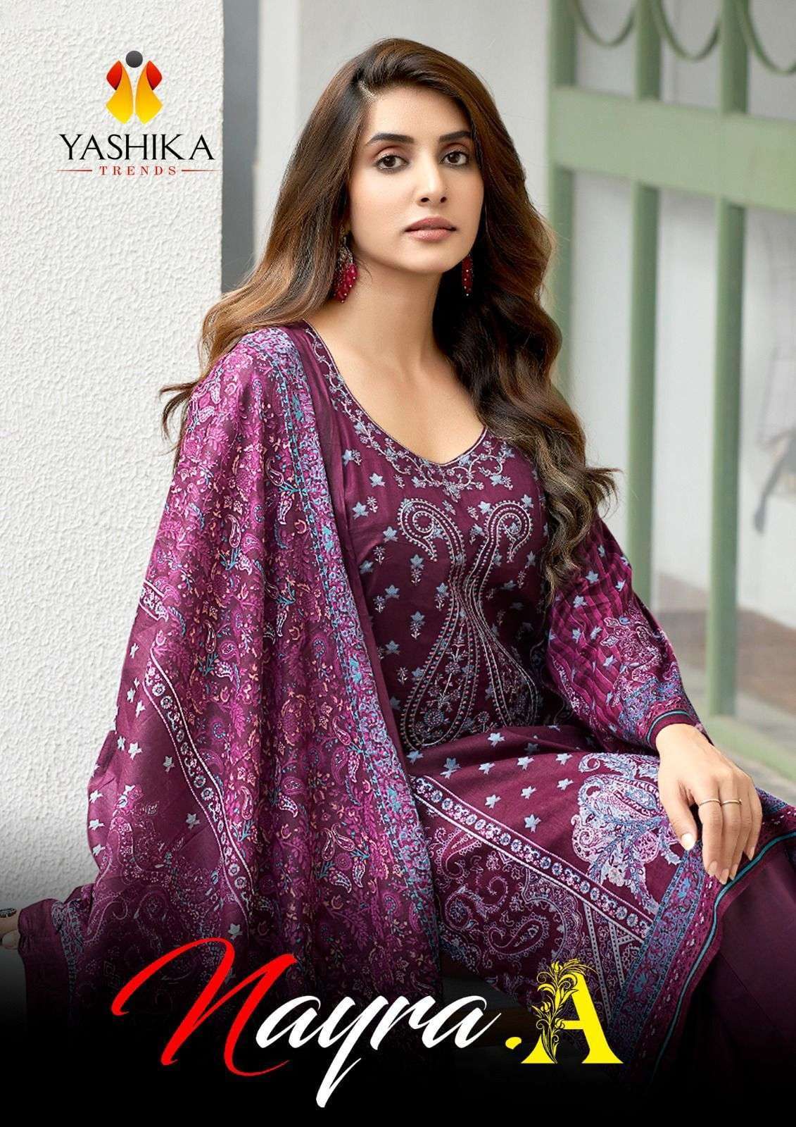 YASHIKA TRENDS NAYRA A COTTON PAKISTANI PRINT DRESS WHOLESALE R SURAT