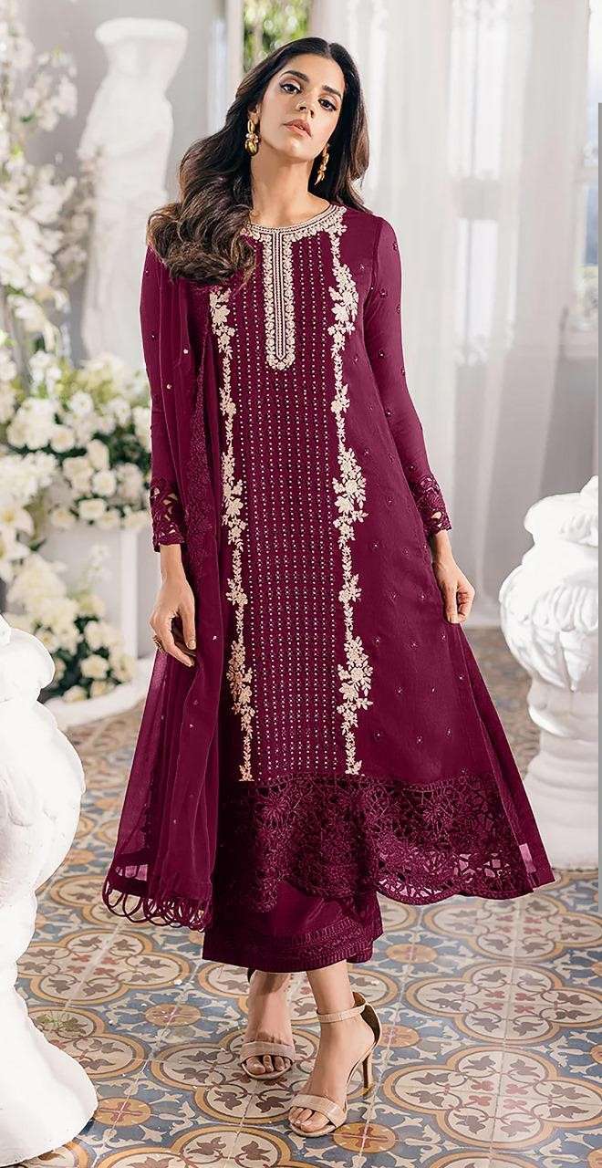 FEPIC 1823 ROSEMEEN GEORGETTE  PAKISTNAI SUIT SUPPLIER SURAT