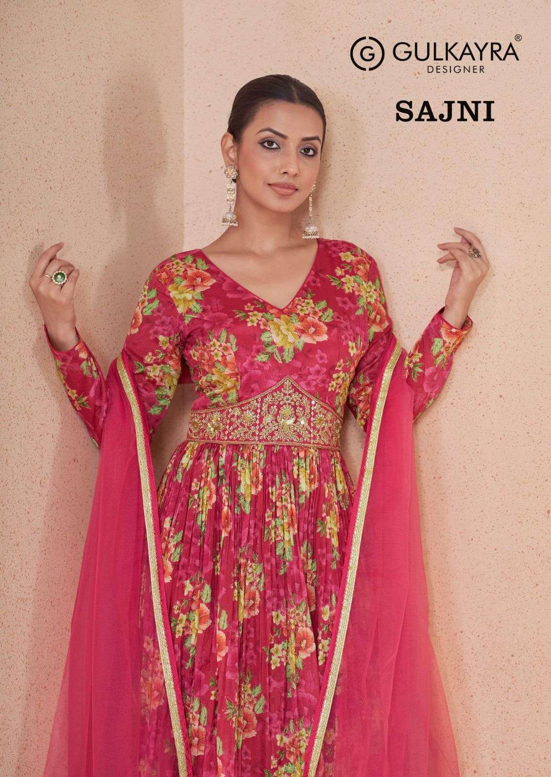 GULKAYRA SAJNI 7468ABCD READYMADE LONG GOWN READYMADE COLLECTION ONLINE DEALER SURAT