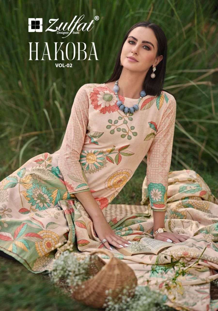  HAKOBA VOL 2 by ZULFAT cotton salwar suit supplier surat wholesaler 