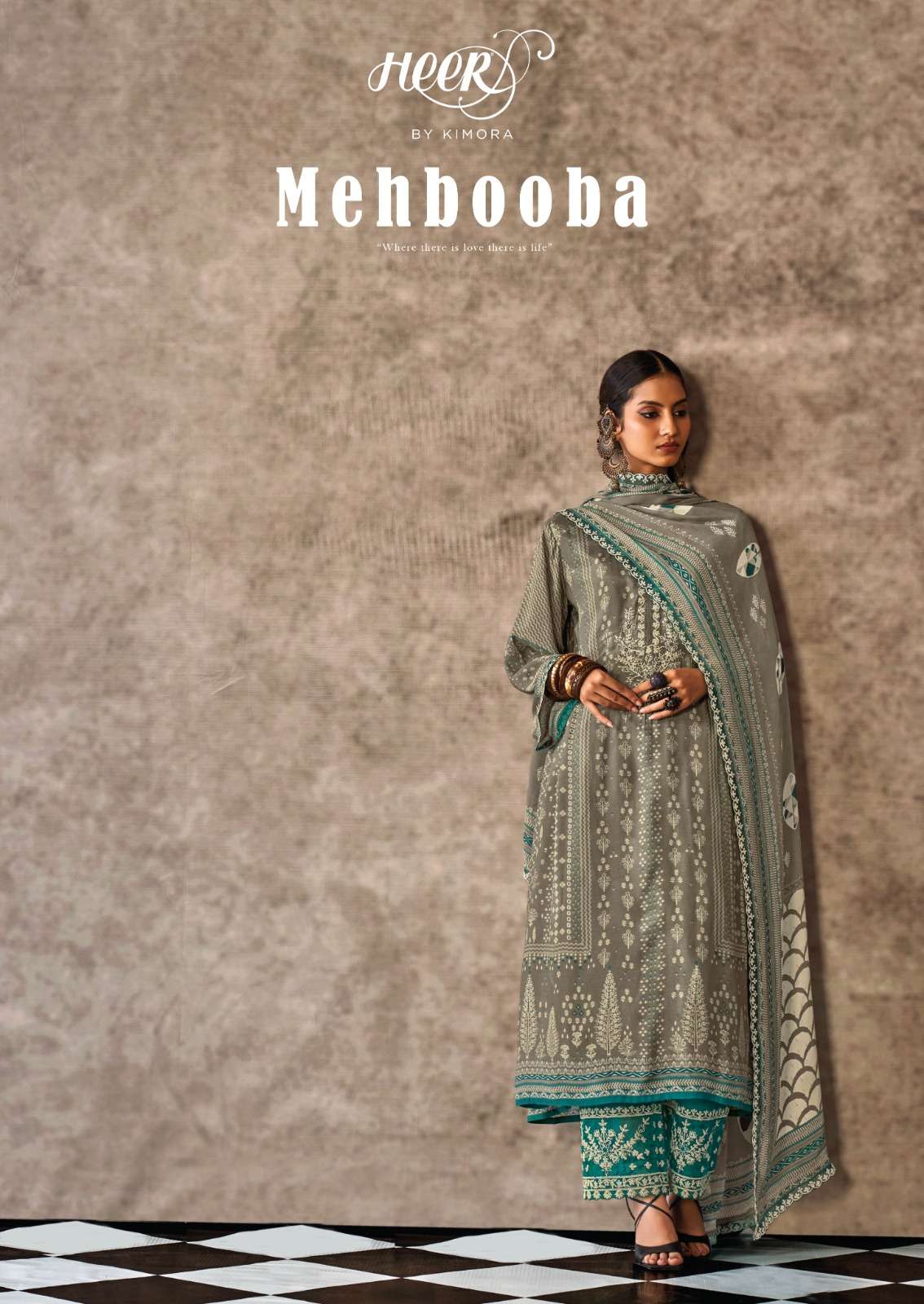 KIMORA HEER MEHBOOBA PURE MUSLIN HEER LATEST SUMMER CATALOUGE 