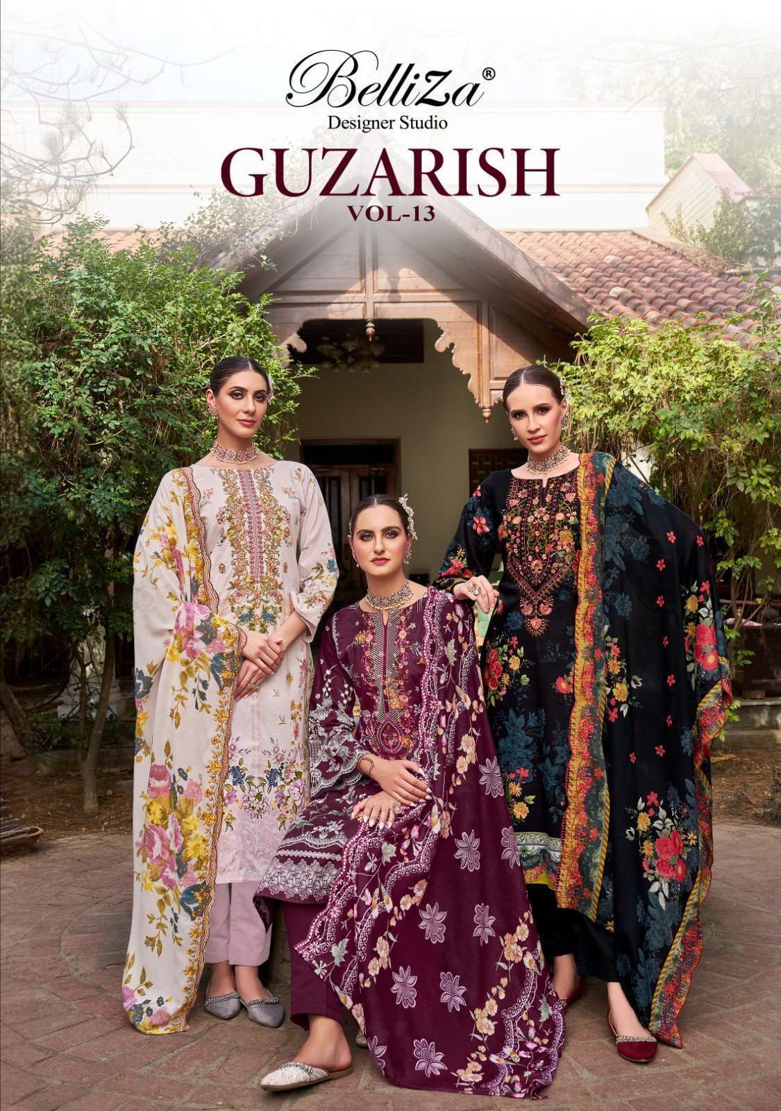 BELLIZA GUZARIS VOL 13 WHOLESALE PRICE COTTON MAL MAL DUPPTA 