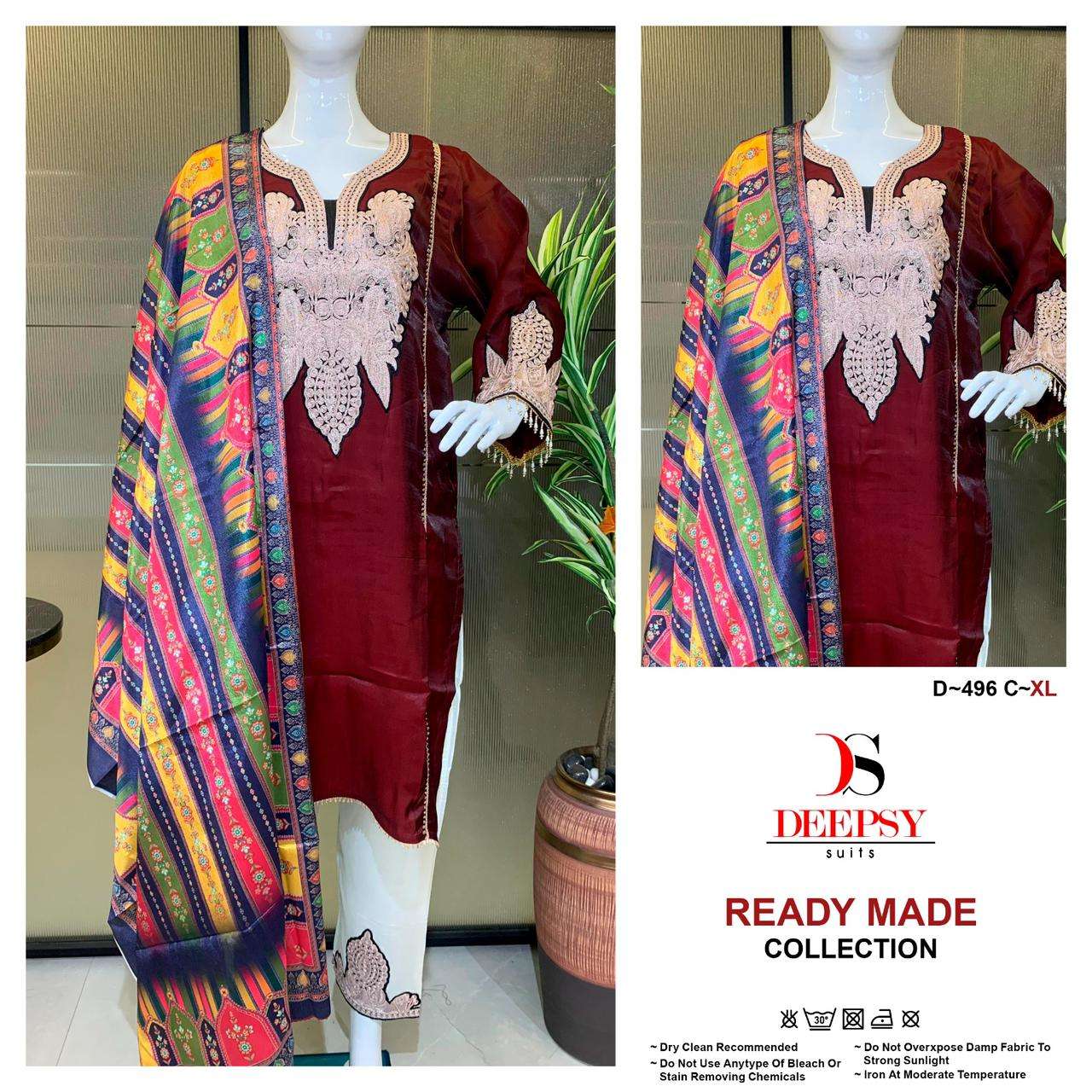 DEEPSY D496 TILLA REDAYMADE KASHMIRI  ONLINE DELAER SURAT