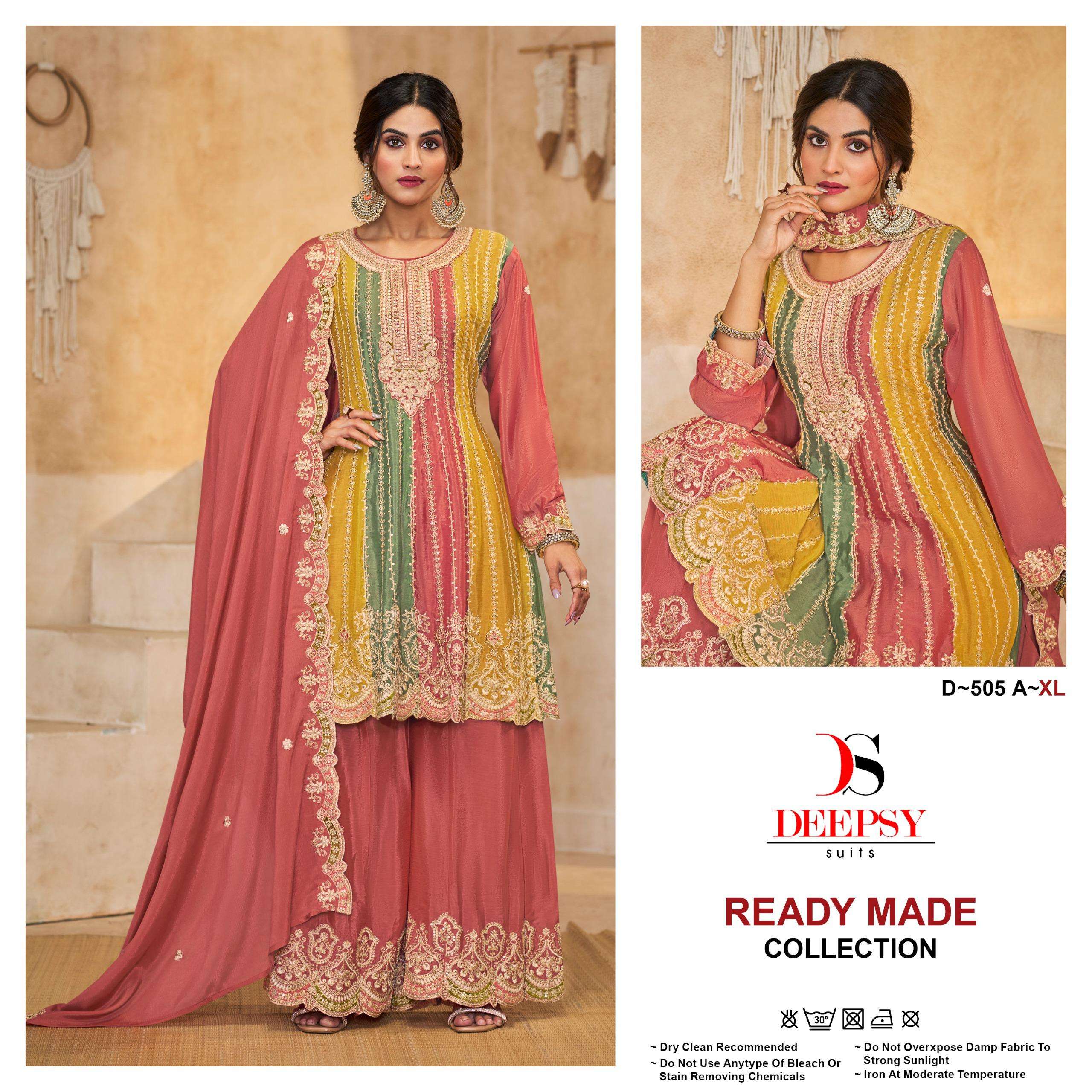 DEEPSY D505 PEPLUN PAKISTANI READYMADE DRESS WHOLESALE SURAT